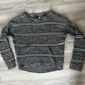 BDG Black & White Striped Women's Knit Sweater